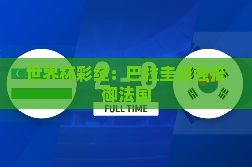 世界杯彩经:巴拉圭顽强抵御法国 世界杯彩经:巴拉圭顽强抵御法国